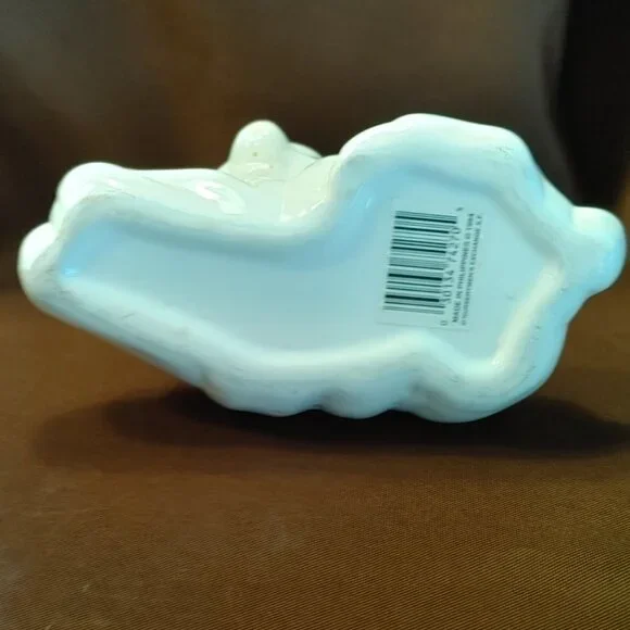 Vintage Ceramic Quilted White Deer Reindeer Planter Vase - Picture 8 of 10